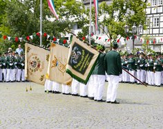 Schützenfest Lippstädter Schützenverein 2024 Fahnenparade