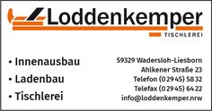 Tischlerei Loddenkemper Innenausbau Ladenbau