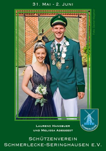 König Laurenz Hansbuer und Königin Melissa Adegeest