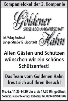 Goldener Hahn Speisen und Getränke Lippstadt