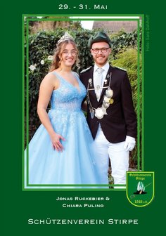Königspaar Jonas Ruckebier und Chiara Pulino